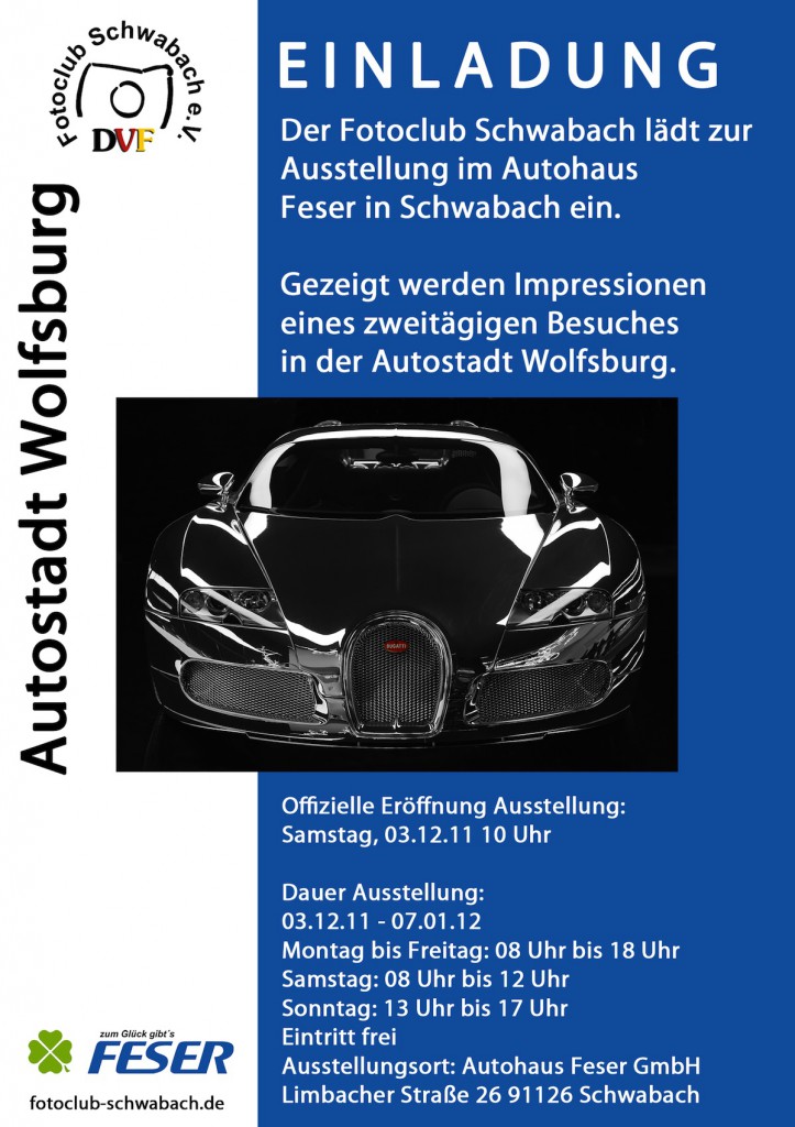 Flyer Ausstellung Autostadt Wolfsburg