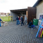 Vorbereitungen Outdoor-Ausstellung 2012