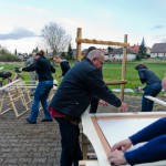 Vorbereitungen Outdoor-Ausstellung 2012