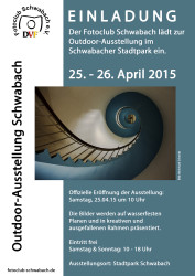 Flyer Ausstellung Outdoor Schwabach 2015