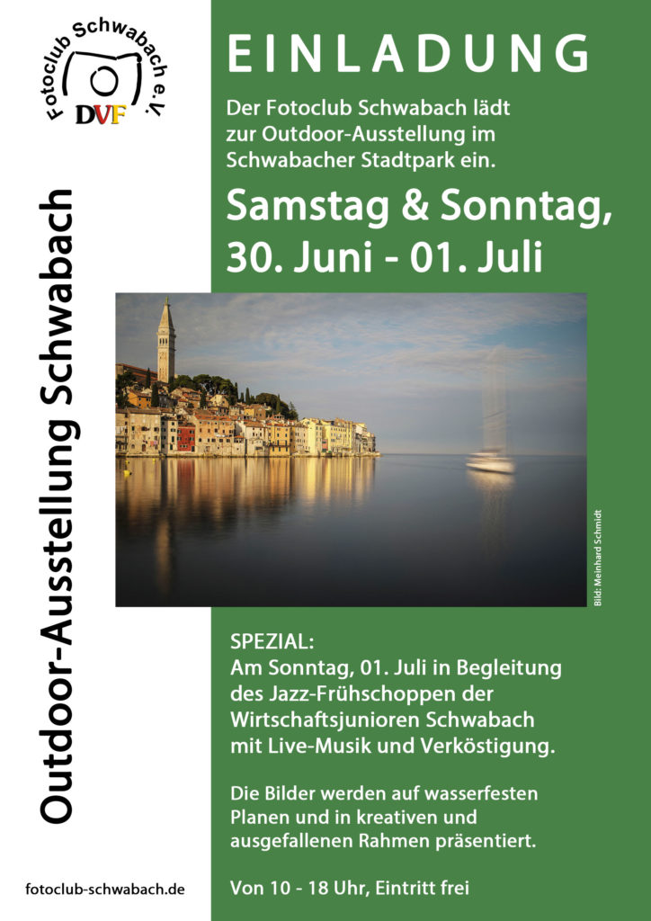 Flyer Outdooraustellung Stadtpark Schwabach